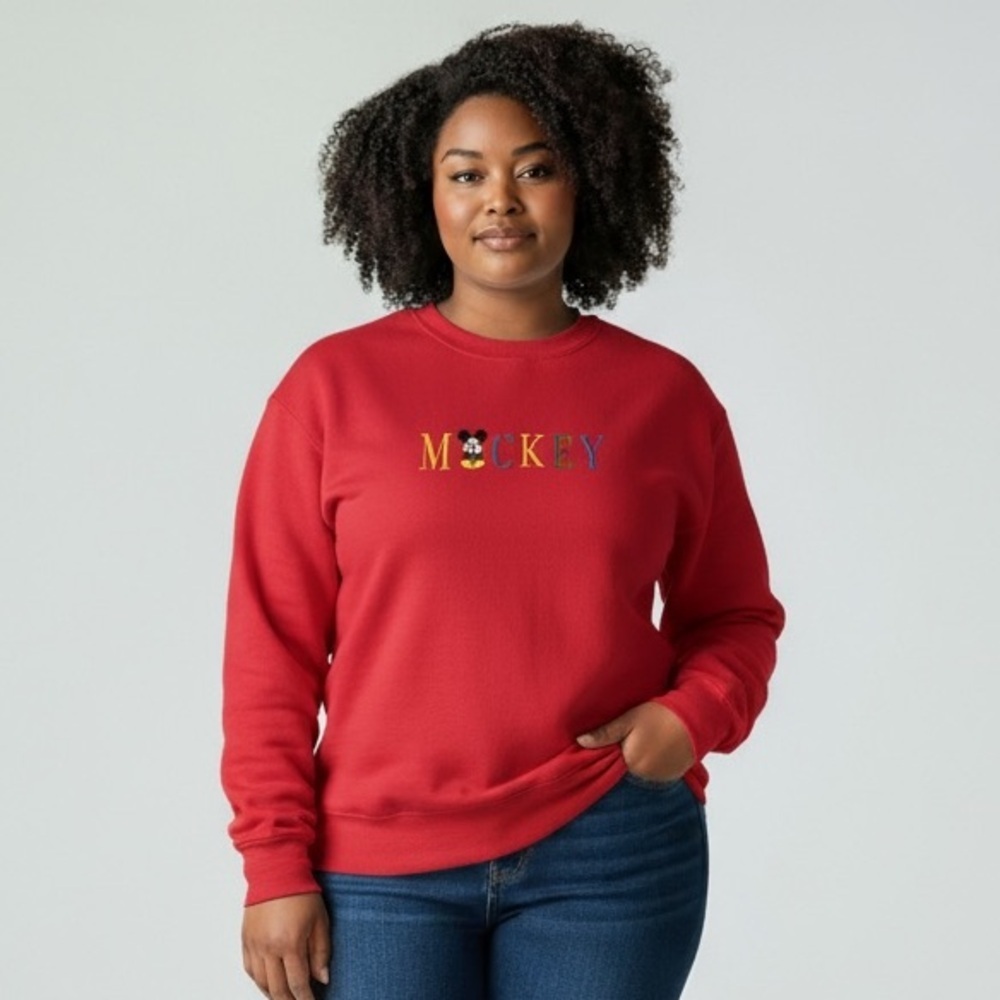 Vintage 90’s Disney Mickey Mouse Crewneck Sweatshirt - Picture 1 of 7